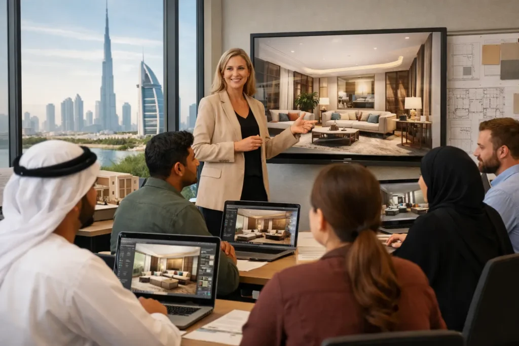 Interior Design Rendering Course for GCC Careers
